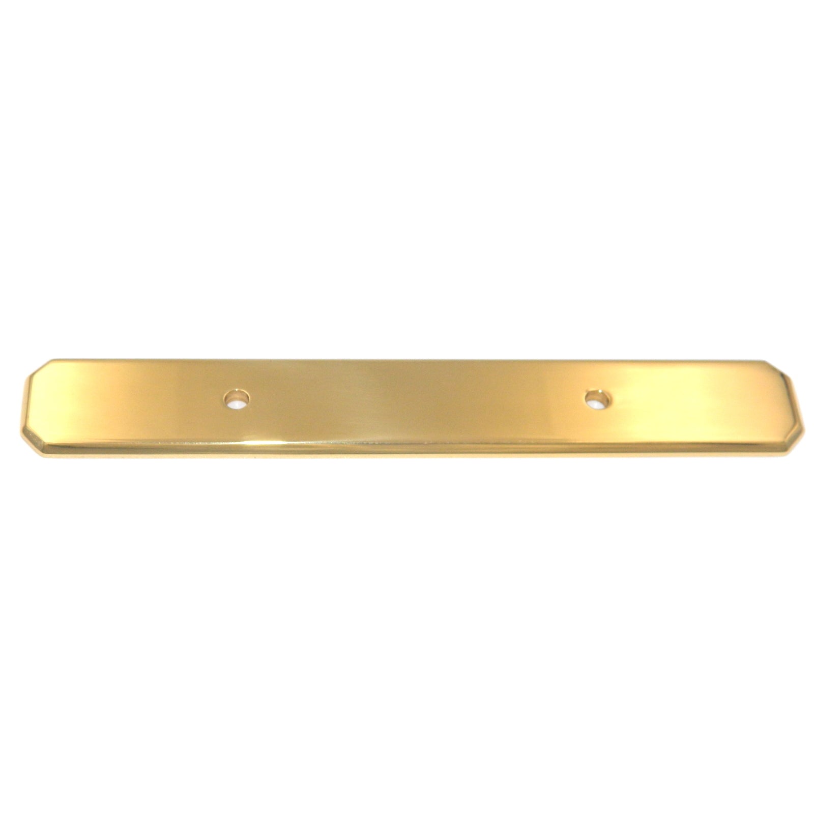 Belwith Keeler latón pulido latón macizo 3 "cc gabinete tirador placa posterior C20