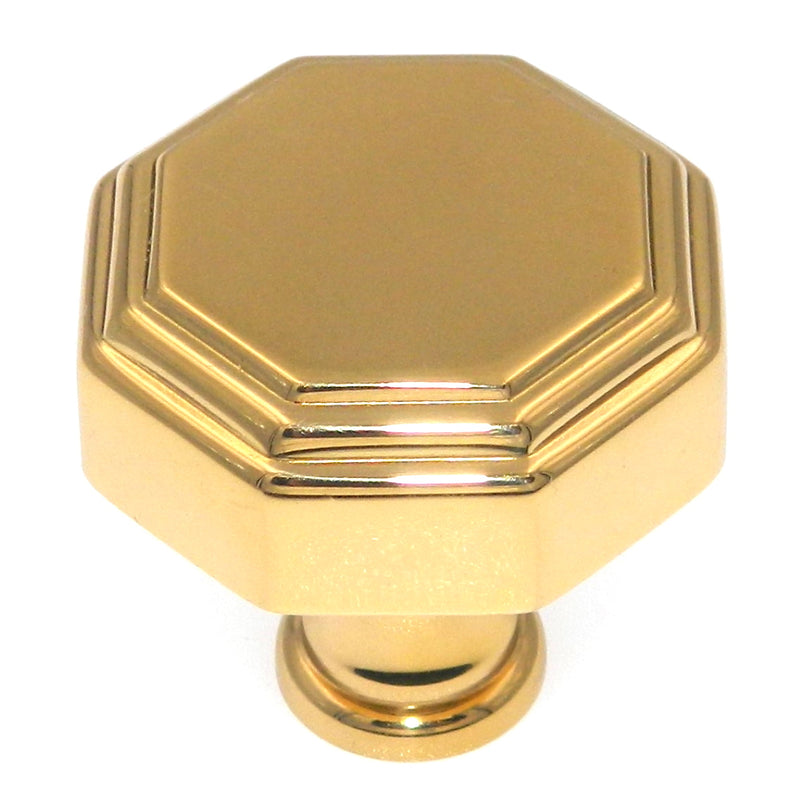 Polished Brass Cupboard Knob with a Polished Brass Back Plate38mm