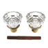 Amerock SAFE Brass 12 Point Passage Glass Door Knobs With Spindle C80008A-CS