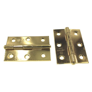 Lawrence Brothers 2 1/2" x 1 3/4" Loose Pin Narrow Hinges 2 Pack D820S-BB