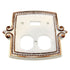 Amerock Bonaventure Toggle Switch with Duplex Outlet Plate Regency White 8885-RW