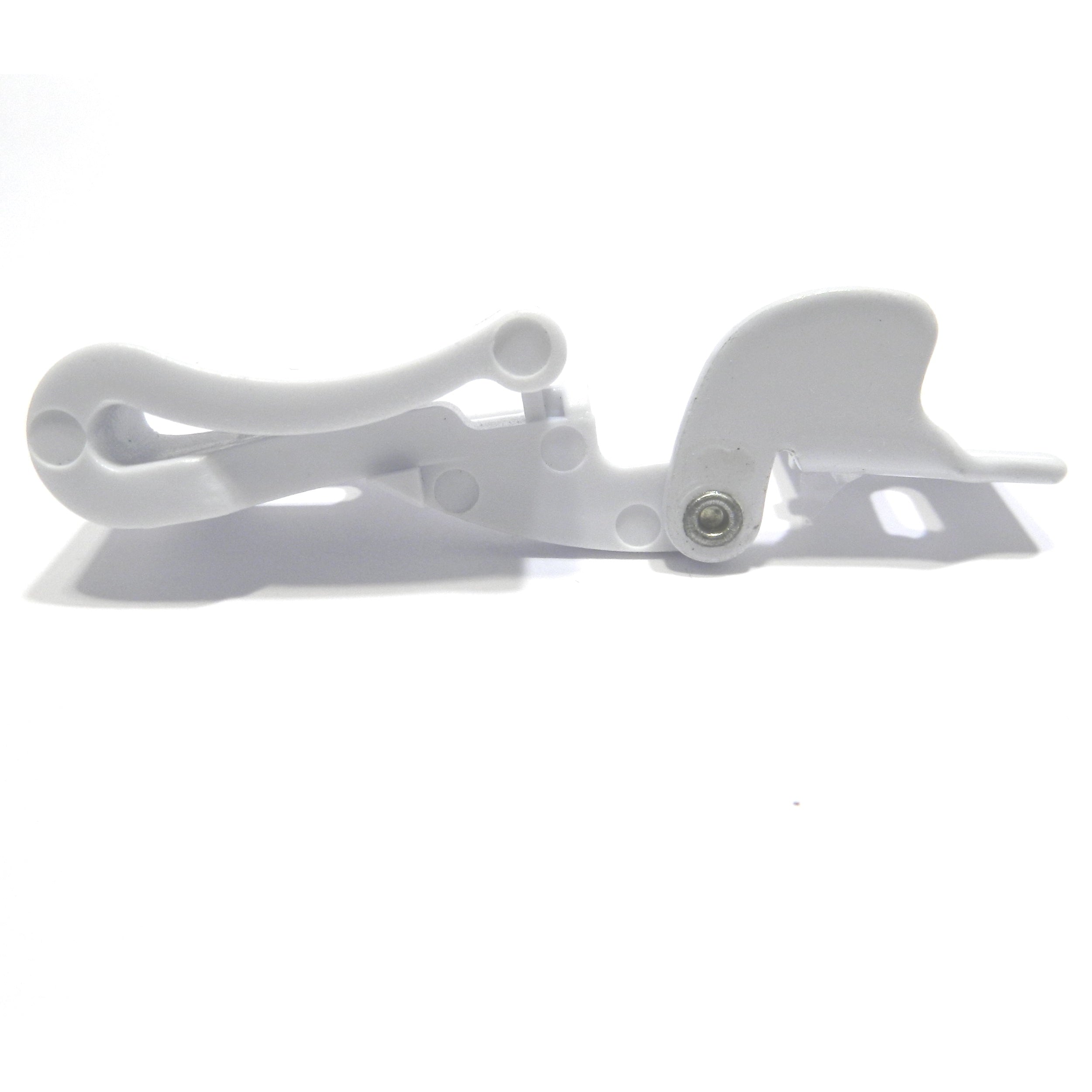 Amerock CM2603-W Bisagra para cuchillos de gabinete con cierre automático y superposición de 1/4 ", color blanco