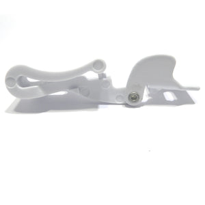 Par de bisagras para cuchillos de gabinete con cierre automático Amerock CM2603-W, color blanco, empotradas, 1/4"