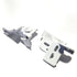 Par de bisagras para cuchillos de gabinete con cierre automático Amerock CM2603-W, color blanco, empotradas, 1/4"