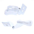 Amerock Marathon White CM2604-W Bisagra de cuchillo oculta con cierre automático de 3/8"