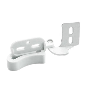 Pair of Amerock CM2605-W White 1/4" Overlay Self-Latching Cabinet Knife Hinges