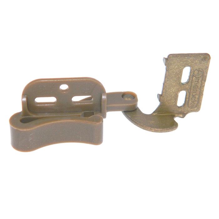 Pair of Amerock BP2606-BB Burnished Brass 1/2" Overlay Self-Latch Knife Hinges