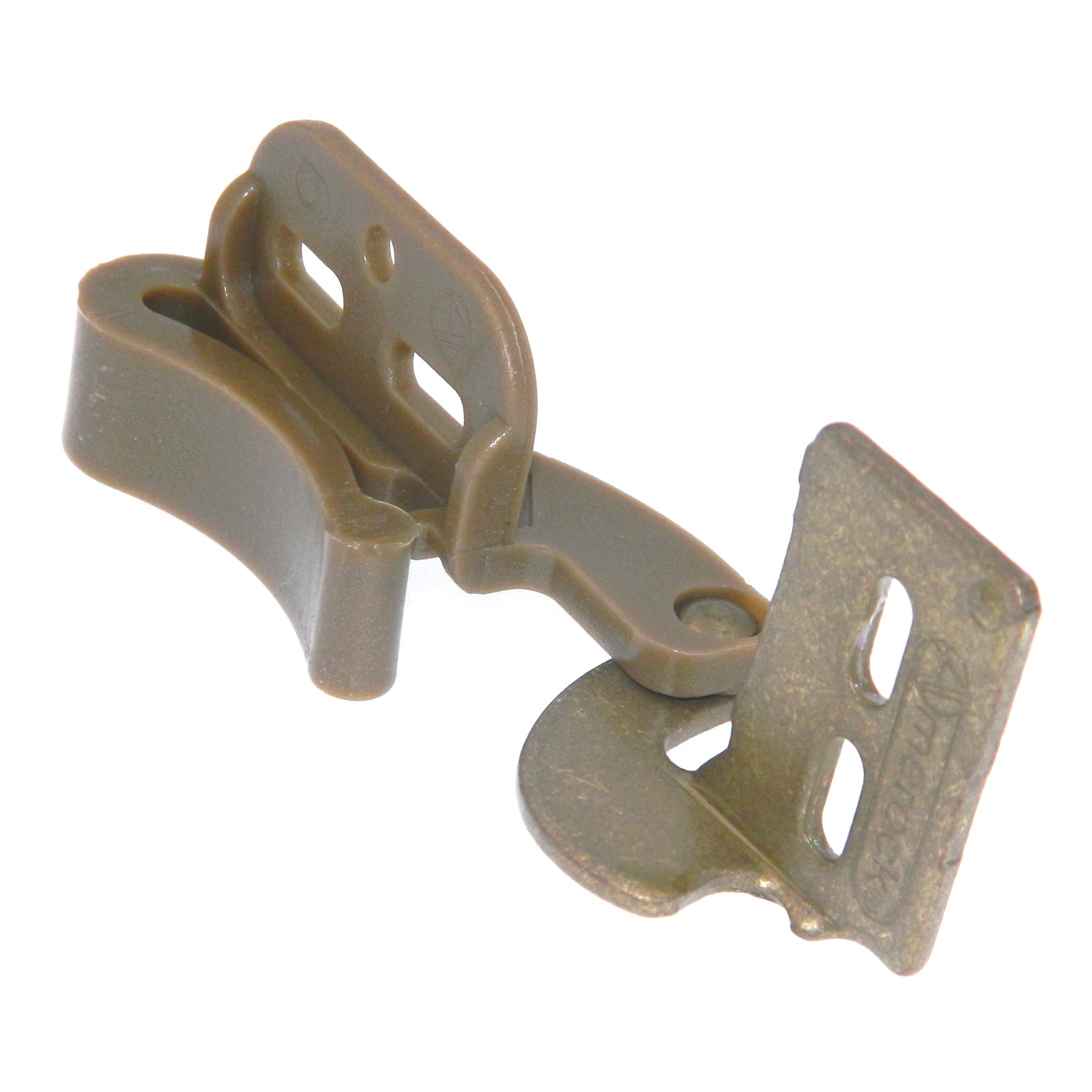 Pair of Amerock BP2606-BB Burnished Brass 1/2" Overlay Self-Latch Knife Hinges