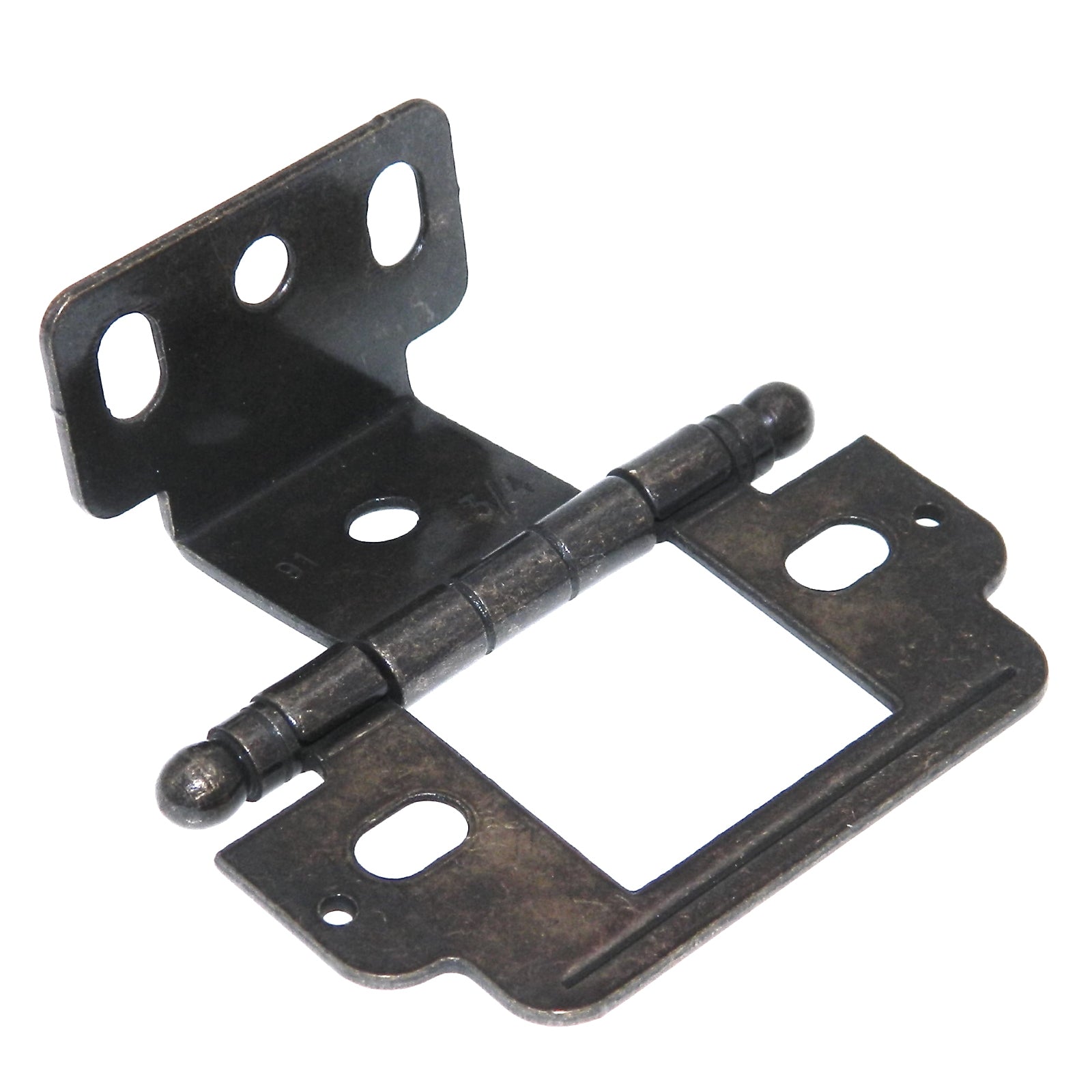 Amerock CM3180TBDAE - Bisagra con punta de bola sin embutir, estilo inglés antiguo oscuro