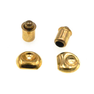 Amerock Vintage Brass Roll Point Catch 1/4 in. Dia. 7/16 in. Depth Bore, 5 Pack