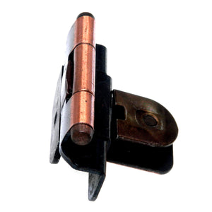 Double Demountable Cabinet Hinge 3/8" Inset Antique Copper CM7700-AC