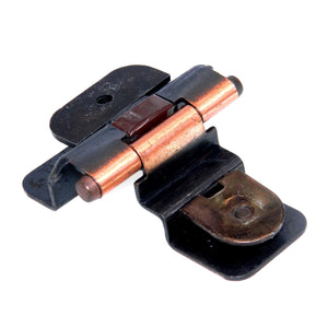 Double Demountable Cabinet Hinge 3/8" Inset Antique Copper CM7700-AC