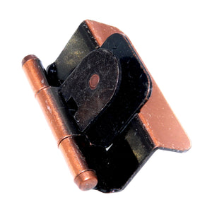 Bisagra de gabinete doble desmontable 5/8" superposición de cobre antiguo CM7705-AC