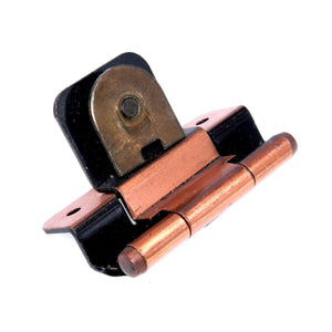 Single Demountable Cabinet Hinge 3/8" Inset Antique Copper CM7714-AC
