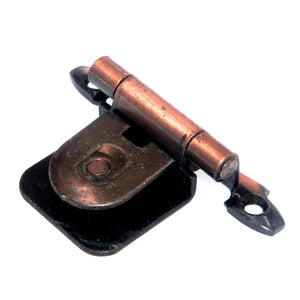 Single Demountable Cabinet Hinge Variable Overlay Antique Copper CM7760-AC