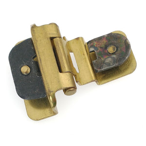 Amerock Double Demountable Cabinet Hinge 3/8" Inset Polished Brass CM8700-3