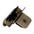 Bisagra de gabinete desmontable doble con inserción de 3/8" Latón bruñido CM8700-BB