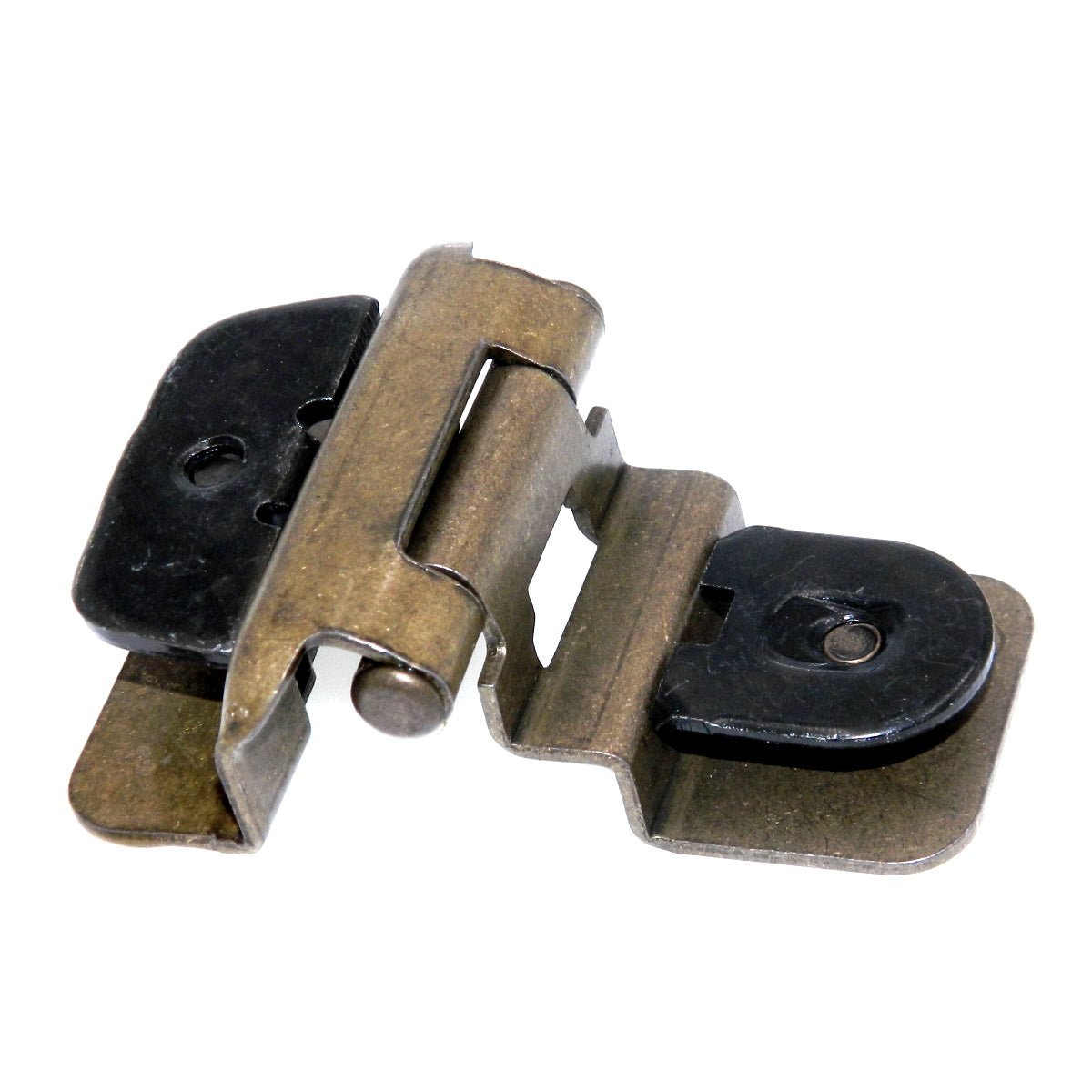 Double Demountable Cabinet Hinge 3/8" Inset Burnished Brass CM8700-BB