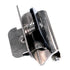 Bisagra de gabinete desmontable doble 1/4" superposición de níquel brillante CM8701-14