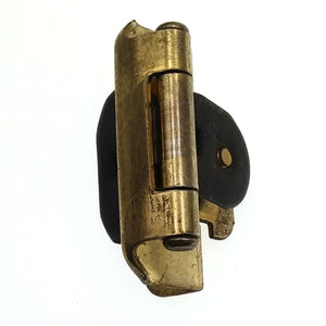 Double Demountable Cabinet Hinge 1/2" Overlay Polished Brass, Used, CM8704-PB