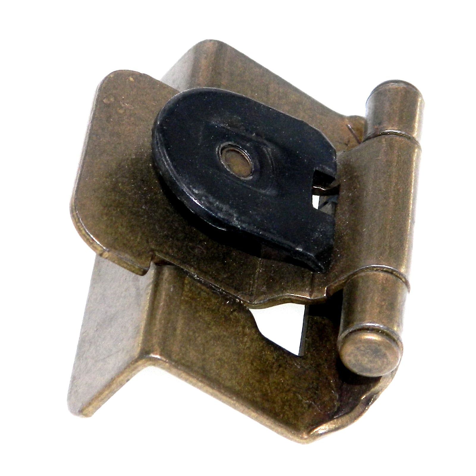 Single Demountable, Reverse Bevel Cabinet Hinge, Burnished Brass CM8740-BB