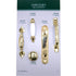 Hickory Hardware Newport Polished Brass and White Porcelain Center 3"cc Cabinet Pull P536-PB