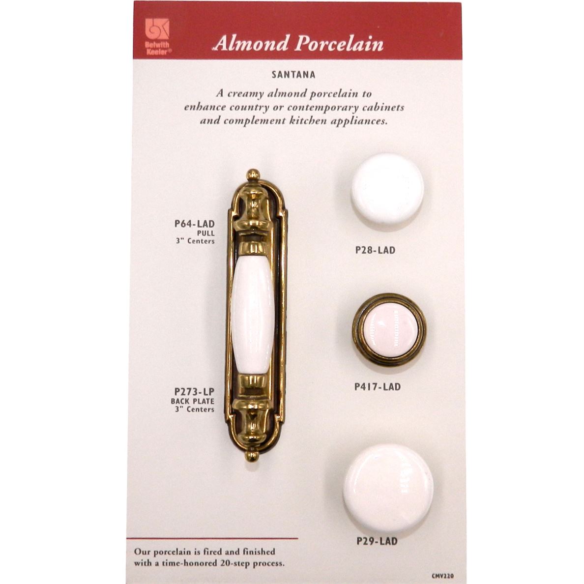 Belwith Products English Cozy Brass 3" Ctr. Cabinet Pull Backplate P273-LP