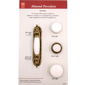 Belwith Tranquility P417-LAD Lancaster Brass Almond 1-1/4" Cabinet Knob Pull