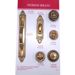 10 Pack Belwith Sherwood Antique Solid Brass 3"cc Cabinet Handle Backplates F110