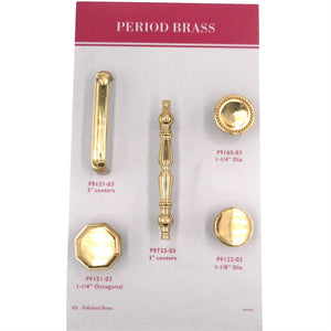 Belwith Manor House P9723 Polished Brass 3" CTC Cabinet Arch Pull Handle