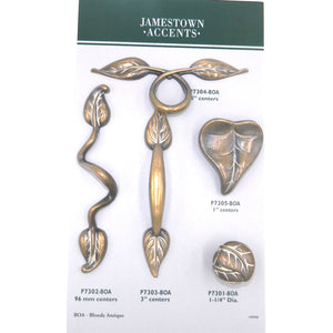 Hickory Hardware Touch of Spring P7302-BOA Lancaster Brass 3 3/4"cc Handle Pull