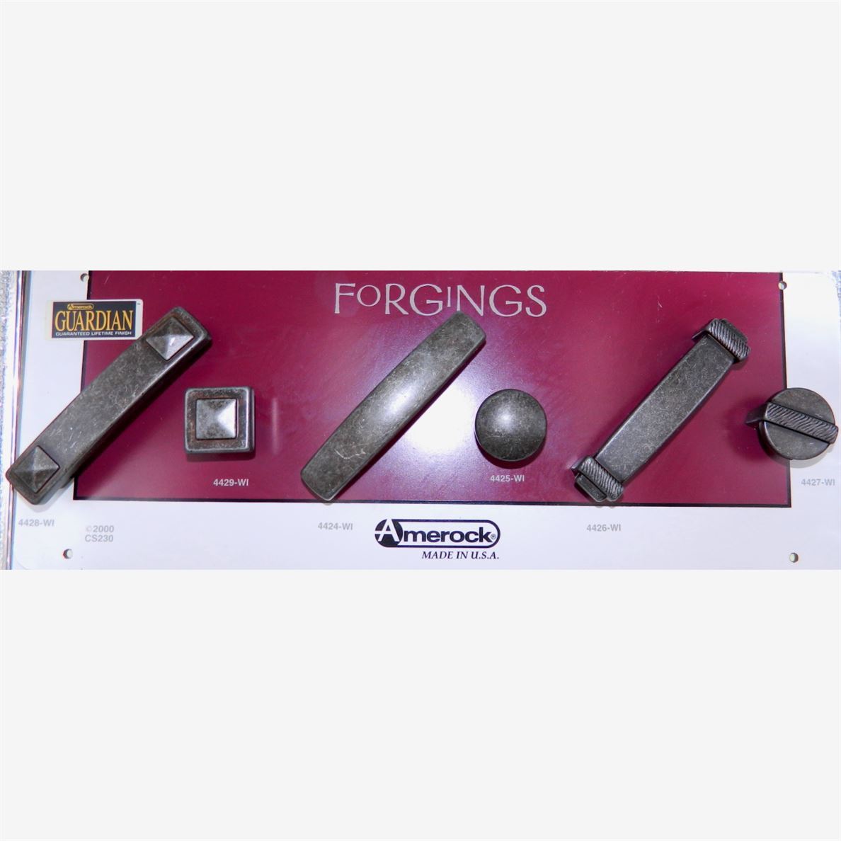 Amerock Forgings Rustic Brass 3 inch CTC Drawer Bar Pull BP4424R3
