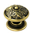 D3-06 Winchester Brass 1 1/2" Solid Brass Cabinet Knob Pulls Hickory Acanthus