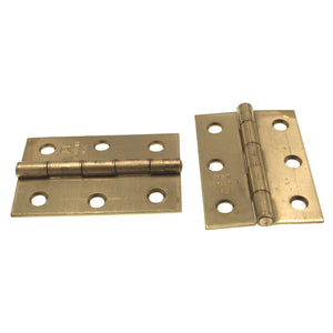 Lawrence Brothers 2 1/2" x 1 3/4" Riveted Pin Narrow Hinges 2 Pack D810S-DB