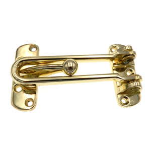 Warwick Swing Bar Door Guard Lock, Polished Brass DA3006PB