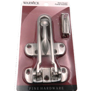 Warwick Swing Bar Door Guard Lock, Satin Nickel DA3006SN