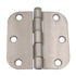 Paquete de 3 bisagras de puerta Warwick de 3", esquina de radio de 5/8", níquel satinado DA3010SN