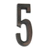 Warwick White Custom Arch House Number Plaques with Bronze Address Numbers