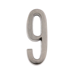 Warwick Custom Arch House Number Plaques with Satin Nickel Address Numbers