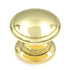 Warwick Traditional Polished Brass 1 1/4" Elegant Cabinet Knob Pull DH1002PB