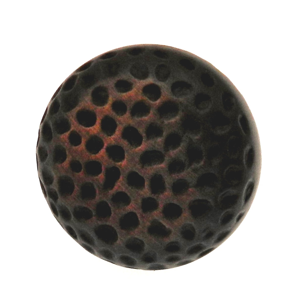 Warwick Rustic Bronze 1 1/4" Solid Hammered Round Cabinet Knob Pull DH1003BZ