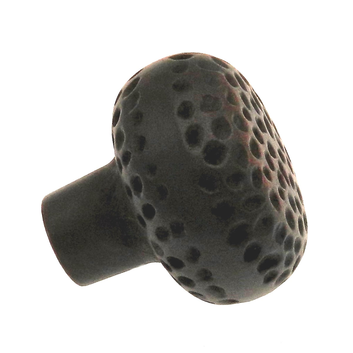 10 Pack Warwick Rustic Bronze 1 1/4" Hammered Round Cabinet Knob Pull DH1003BZ