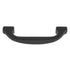 Warwick Rustic Wrought Iron Black 3"cc Hammered Cabinet Handle Pull DH1004BL