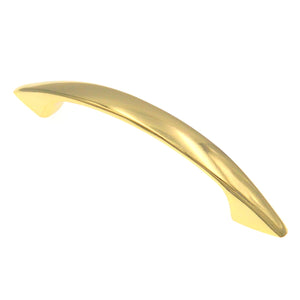 10 Pack Warwick Contemporary Polished Brass 3"cc Solid Arch Cabinet Handle Pull DH1007PB