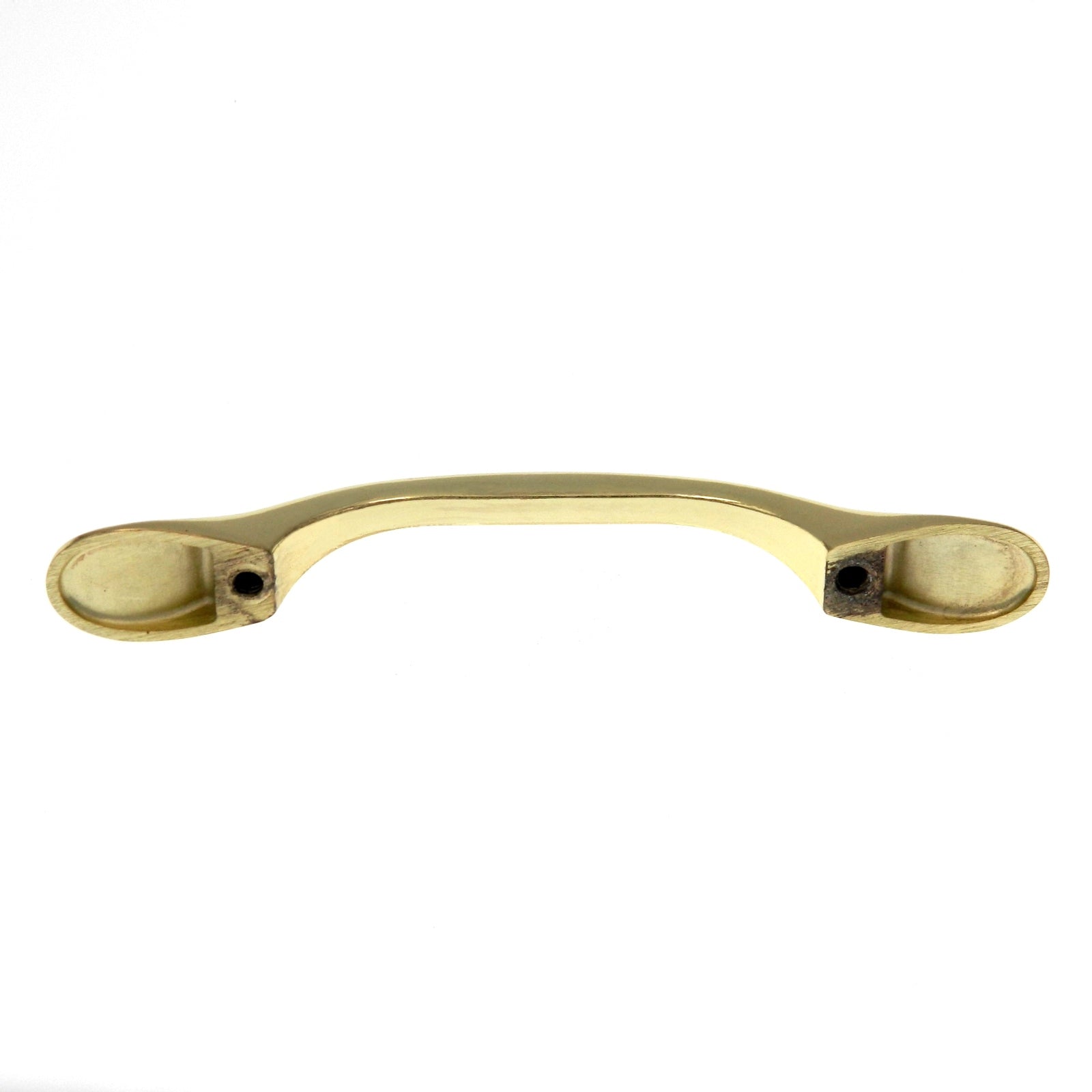 10 Pack Warwick Traditional Polished Brass 3"cc Footed Cabinet Handle Pull DH1010PB