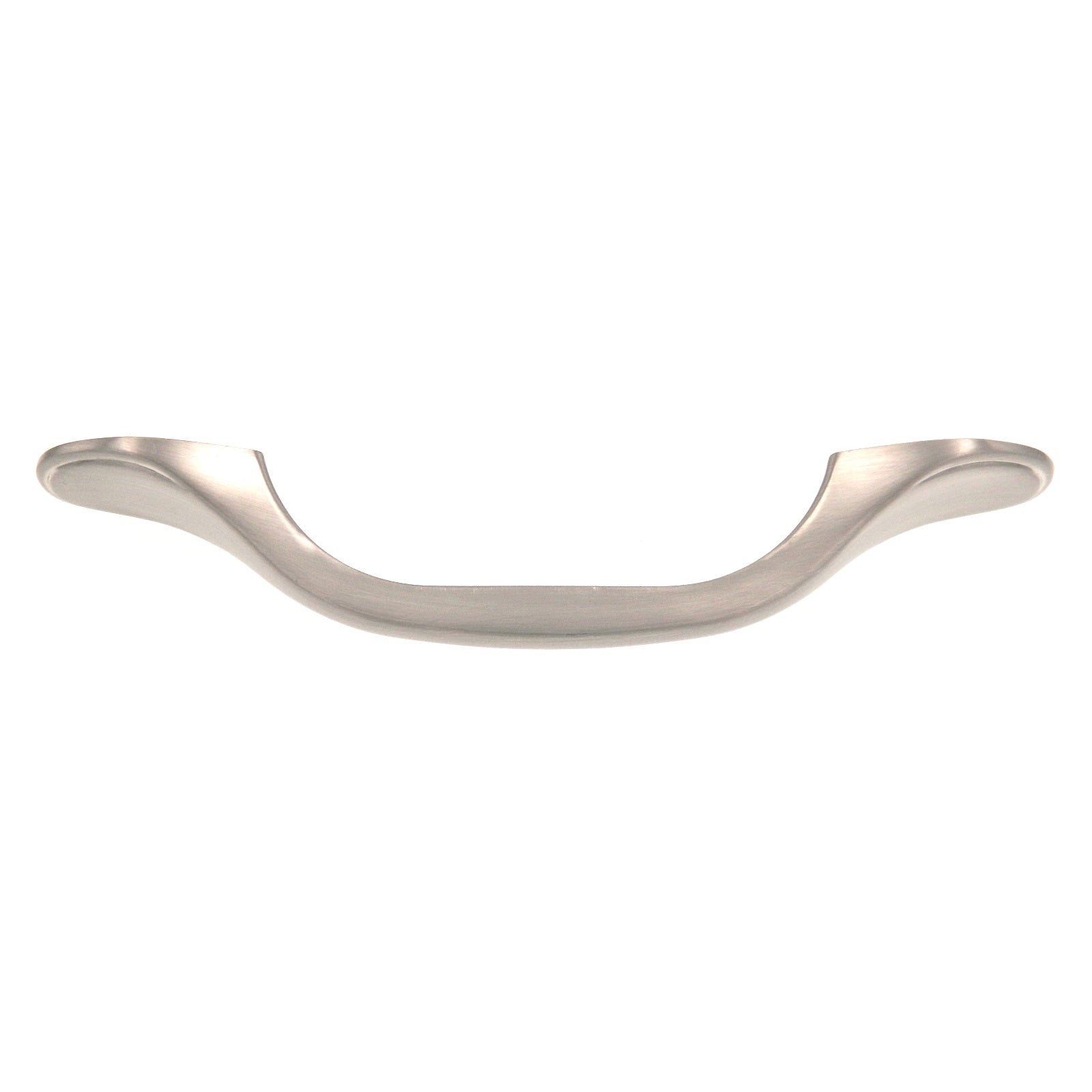 Warwick Traditional Satin Nickel 3"cc Solid Footed Cabinet Handle Pull DH1010SN