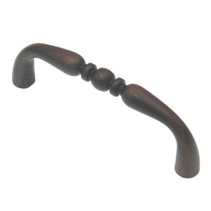 10 Pack Warwick Traditional Oil-Rubbed Bronze 3"cc Solid Bead Cabinet Handle Pull DH1011BZ