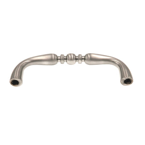 Warwick Traditional Satin Nickel 3"cc Solid Bead Cabinet Handle Pull DH1011SN