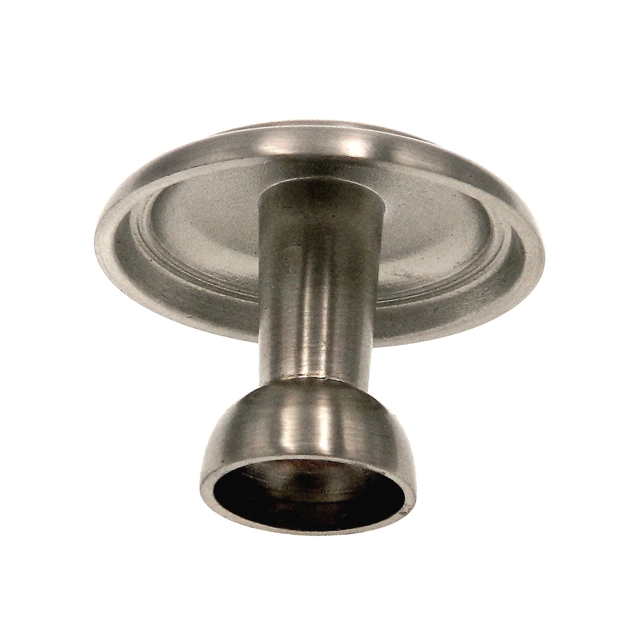 Warwick Traditional Satin Nickel 1 1/4" Ringed Round Cabinet Knob Pull DH1012SN