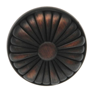 Warwick Traditional Oil-Rubbed Bronze 1 1/4" Flower Cabinet Knob Pull DH1013BZ